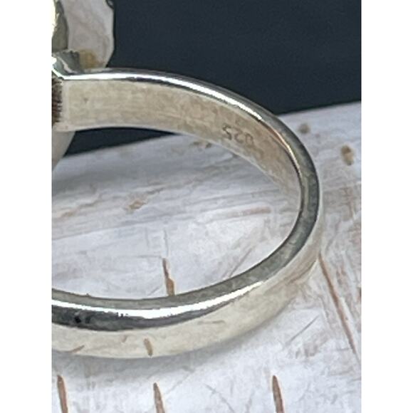 Pink Aurora Opal Ring 925 Sterling Silver Ring Color Flash Size 7.25 - Picture 7 of 9